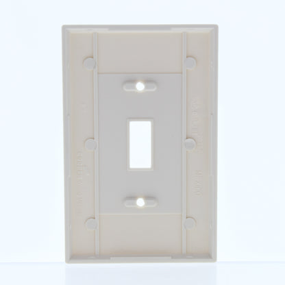 Cooper 2034LA Light Almond 1-Gang Mid-Size Toggle Switch Thermoset Wallplate