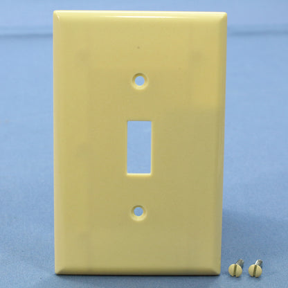 Cooper 2034V Ivory 1-Gang Toggle Switch Mid-Size Cover Thermoset Wallplate 10pcs