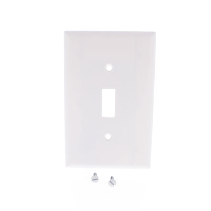 Cooper 2034W White Large Toggle Switch Covers Wallplates Thermoset 25-Pack