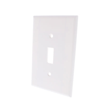 Cooper 2034W White Large Toggle Switch Covers Wallplates Thermoset 25-Pack