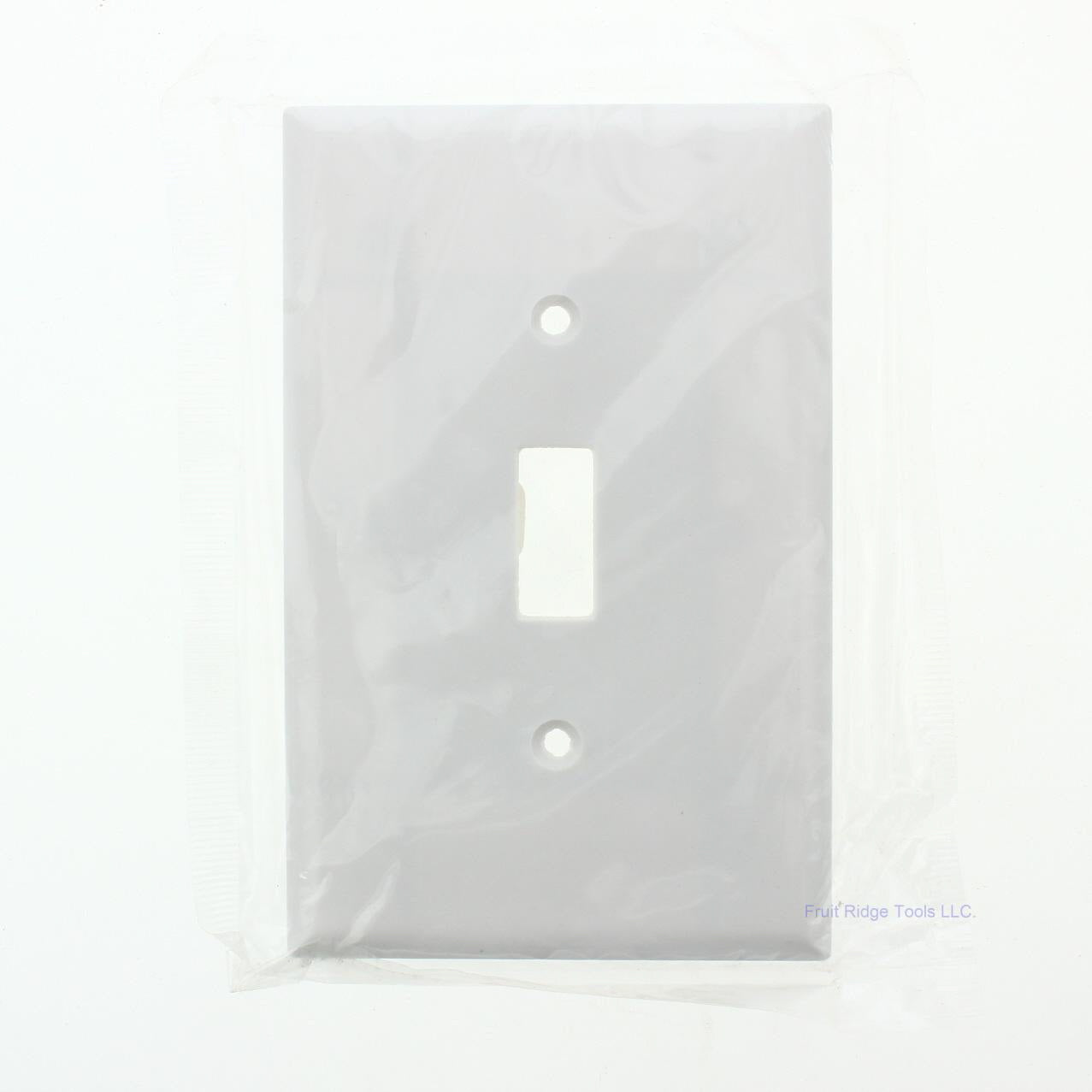 Cooper 2034W White 1-Gang Toggle Switch Thermoset Wallplate Mid-Size Cover