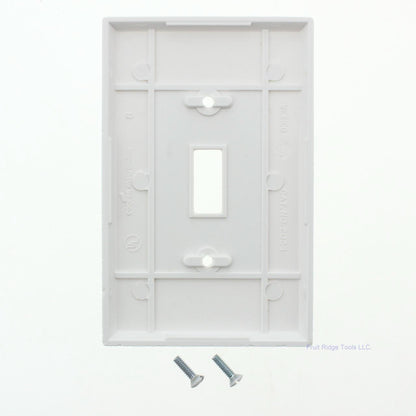 Cooper 2034W White 1-Gang Toggle Switch Thermoset Wallplate Mid-Size Cover