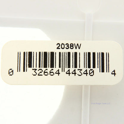 Cooper 2038W White 2-Gang Switch Receptacle Thermoset Wallplate Mid-Size Cover