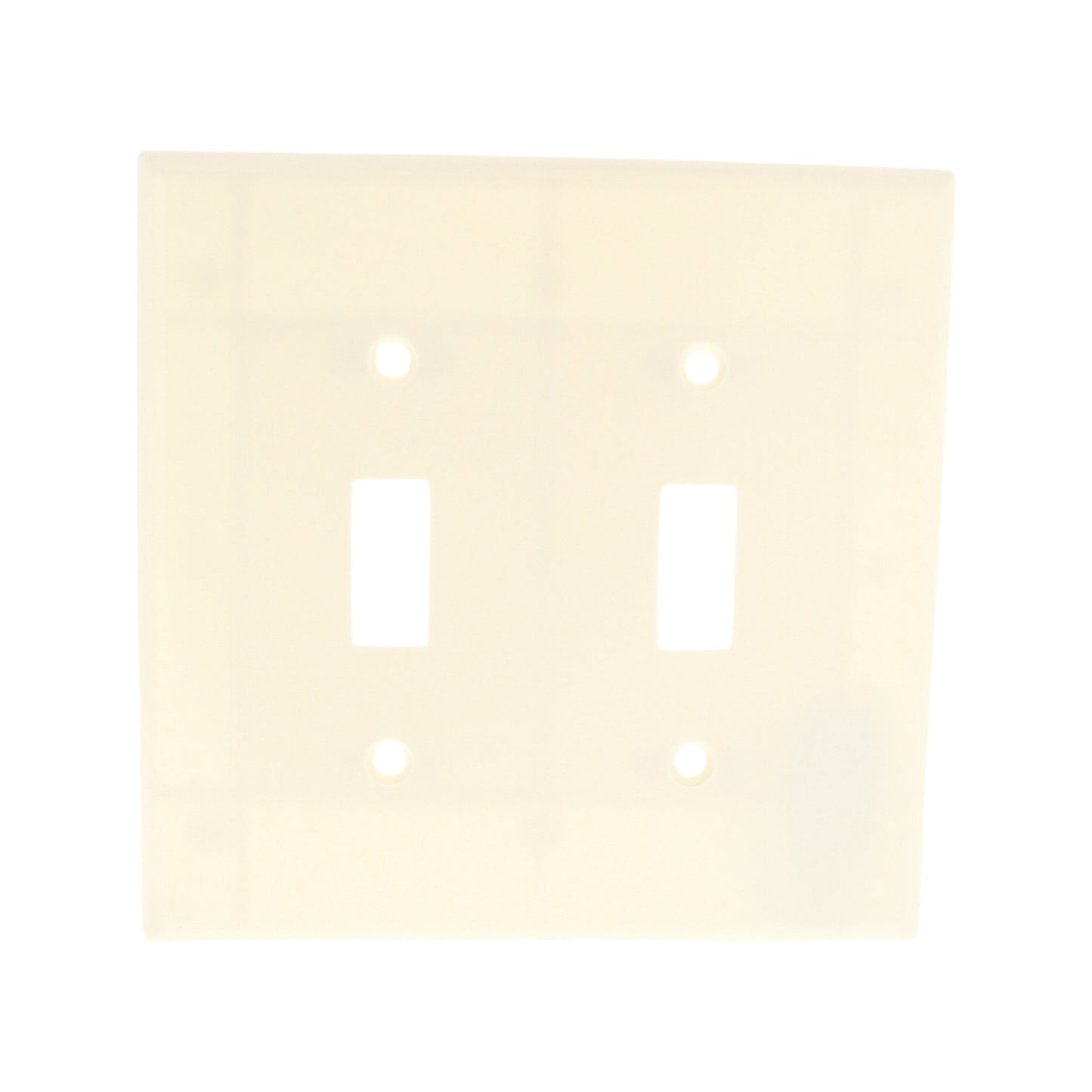 Cooper 2039A Almond 2-Gang Toggle Switch Mid-Size Cover Thermoset Wallplate