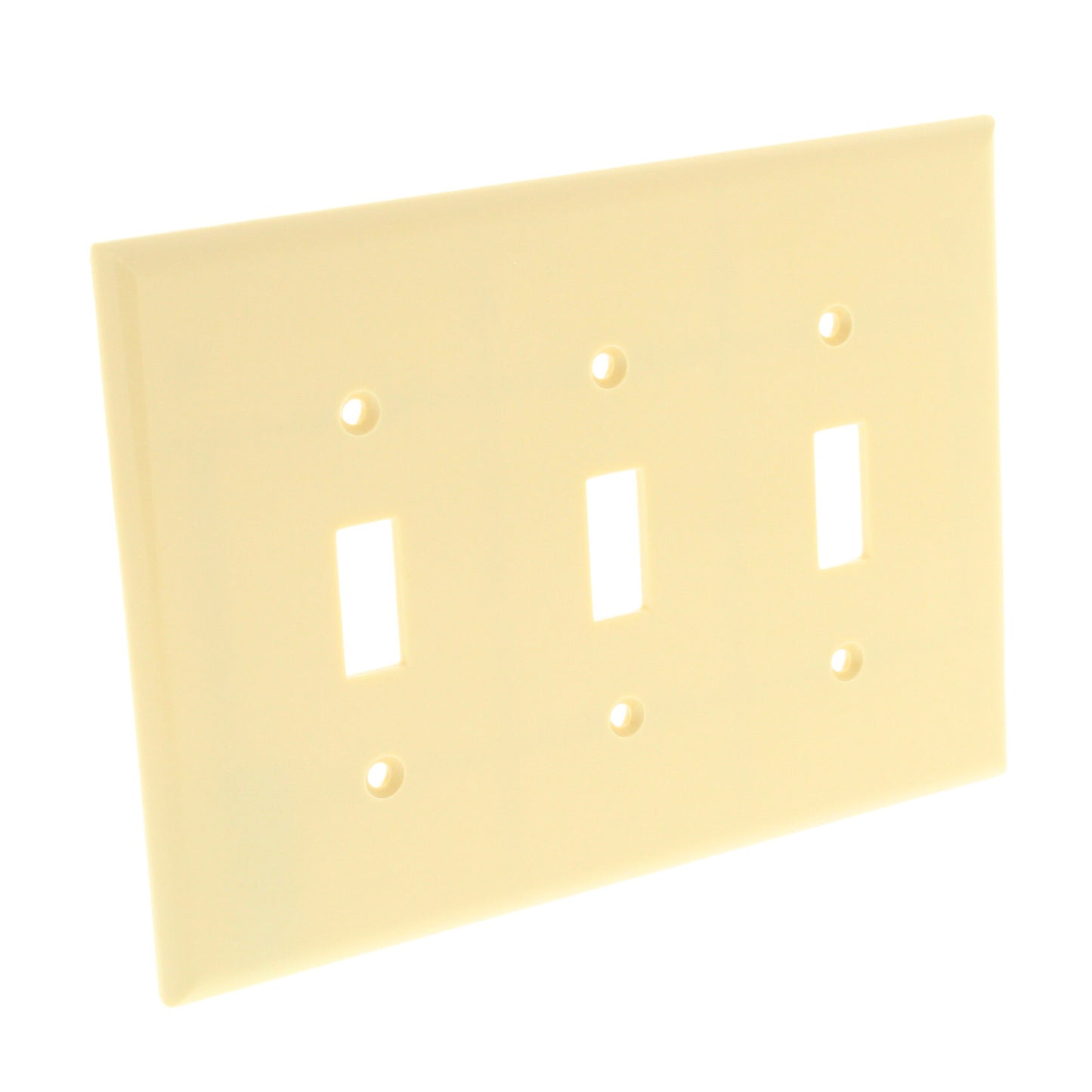Cooper 2041V Ivory 3-Gang Toggle Switch Mid-Size Cover Thermoset Wallplate 10pcs