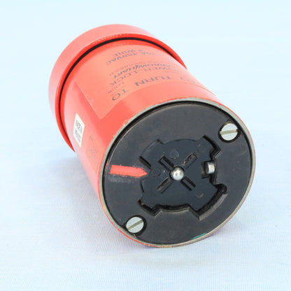 Cooper 20444 Red Industrial 30A 480V 3-Pole Grounded Powerlock Armored Connector