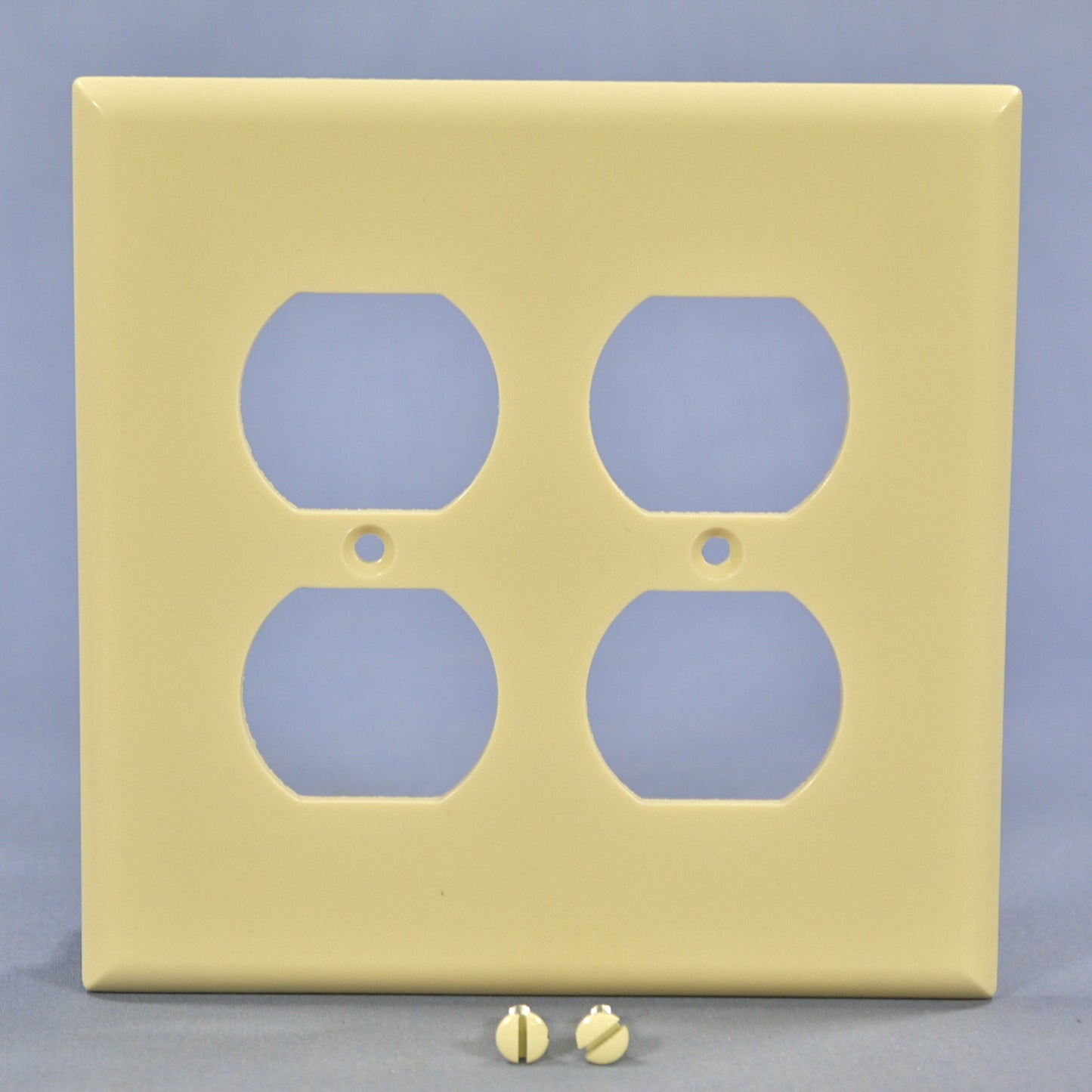 Cooper 2050V Ivory 2-Gang Receptacle Thermoset Wallplate Outlet Mid-Size Cover