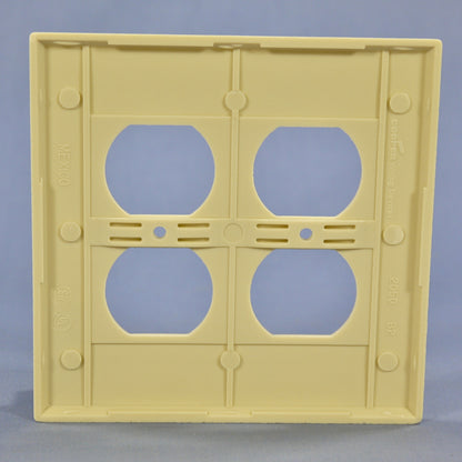 Cooper 2050V Ivory 2-Gang Receptacle Thermoset Wallplate Outlet Mid-Size Cover
