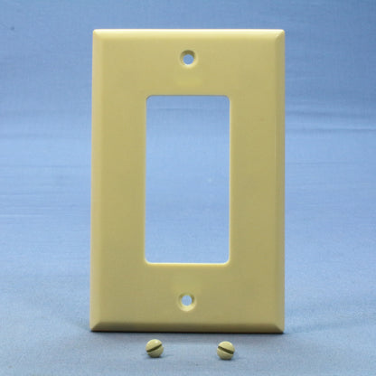 Cooper 2051V Ivory 1-Gang Mid-Size Decorator Thermoset Wallplate Switch Cover