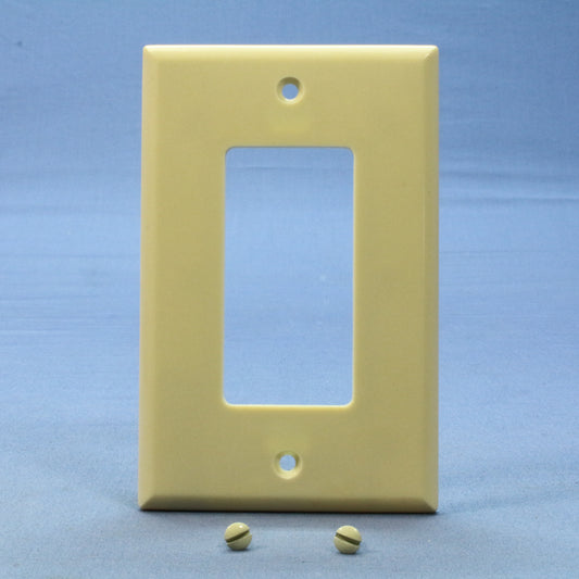 Cooper 2051V Ivory 1-Gang Mid-Size Decorator Thermoset Wallplate Switch Cover