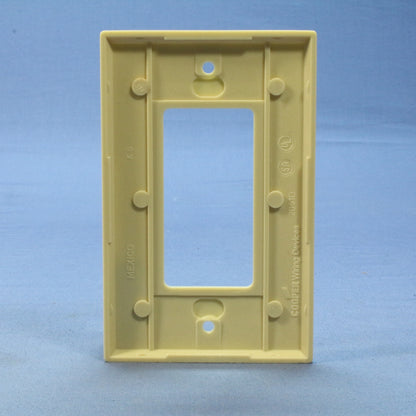 Cooper 2051V Ivory 1-Gang Mid-Size Decorator Thermoset Wallplate Switch Cover