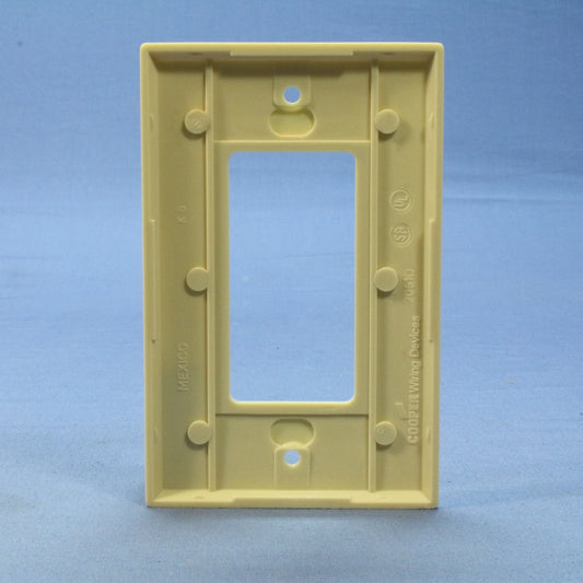 Cooper 2051V Ivory 1-Gang Mid-Size Decorator Thermoset Wallplate Switch Cover