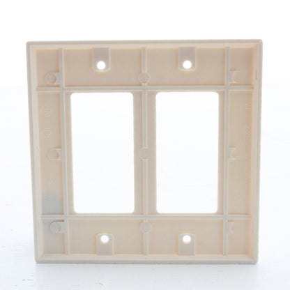 Cooper 2052LA Light Almond 2-Gang Decorator Thermoset GFCI Mid-Size Cover 25pcs