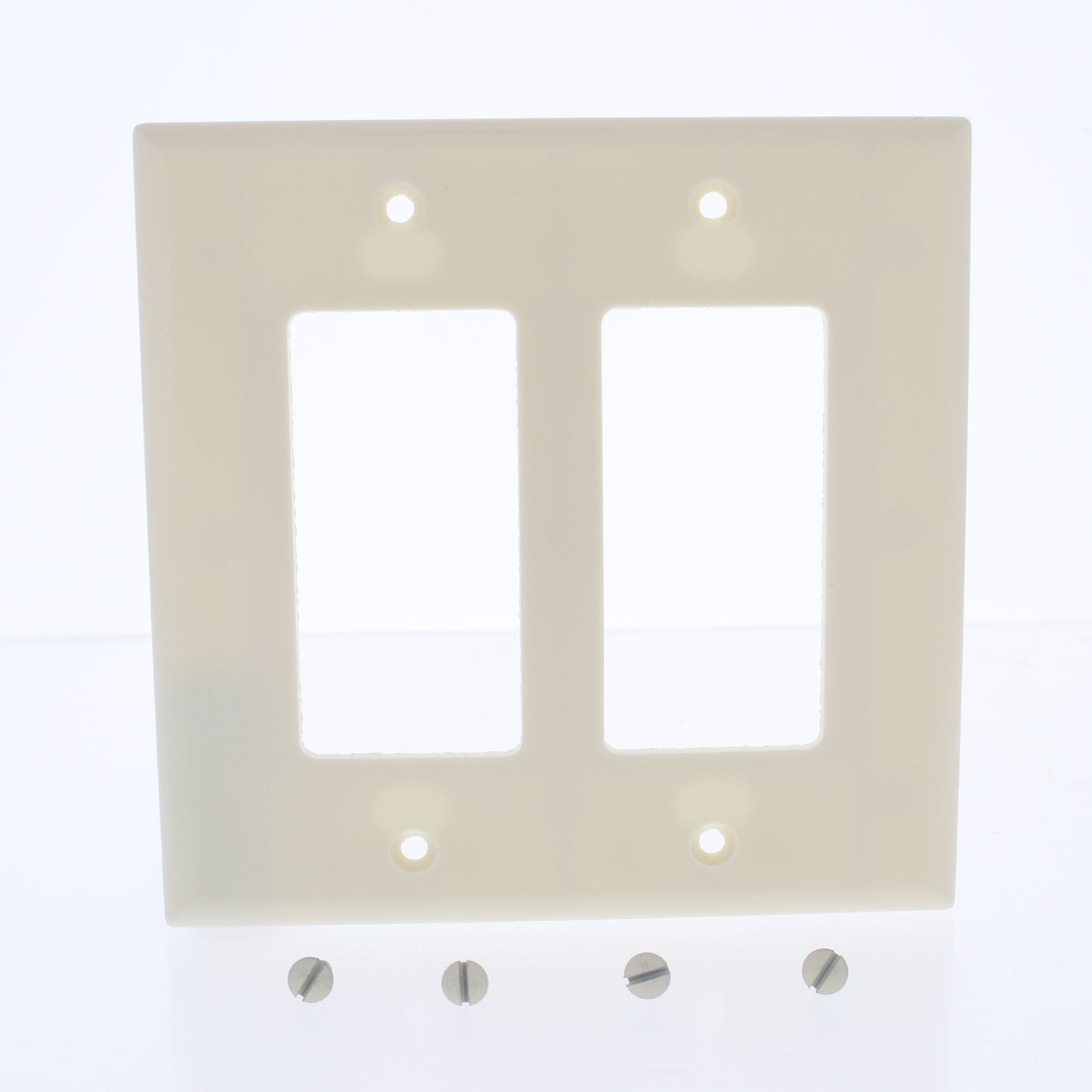 Cooper 2052LA Light Almond 2-Gang Decorator Thermoset GFCI GFI Mid-Size Cover