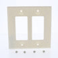 Cooper 2052LA Light Almond 2-Gang Decorator Thermoset GFCI GFI Mid-Size Cover