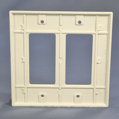 Cooper 2052W White 2-Gang Decorator Thermoset Wallplate GFCI GFI Mid-Size Cover