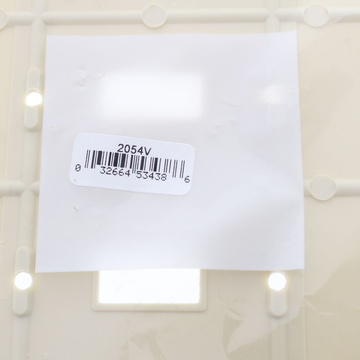 Cooper 2054V Ivory 4-Gang Toggle Switch Mid-Size Cover Thermoset Wallplate
