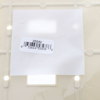 Cooper 2054V Ivory 4-Gang Toggle Switch Mid-Size Cover Thermoset Wallplate