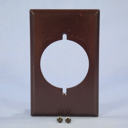 Cooper 2068B Brown 1-Gang Range Cover Dryer 2.156 Receptacle Thermoset Wallplate