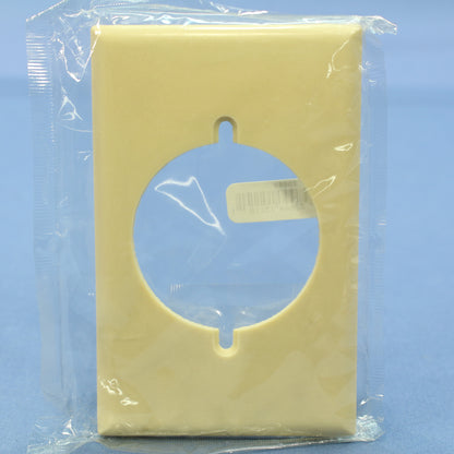 Cooper 2068V Ivory 1-Gang Range Cover Dryer 2.156 Receptacle Thermoset Wallplate