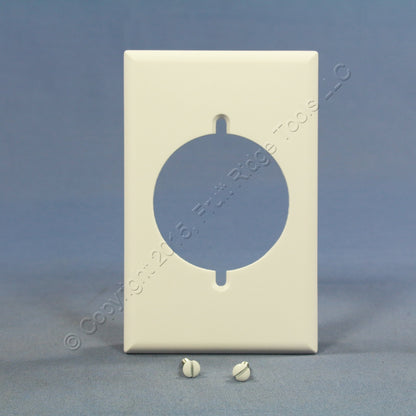 Cooper 2068W White 1-Gang Range Cover Dryer 2.156 Receptacle Thermoset Wallplate