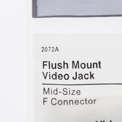 Cooper 2072A Almond 1-Gang Coaxial Video Jack Thermoset Midsize Wallplate Cover