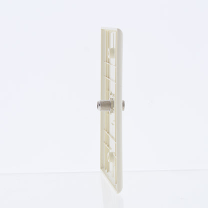 Cooper 2072A Almond 1-Gang Coaxial Video Jack Thermoset Midsize Wallplate Cover