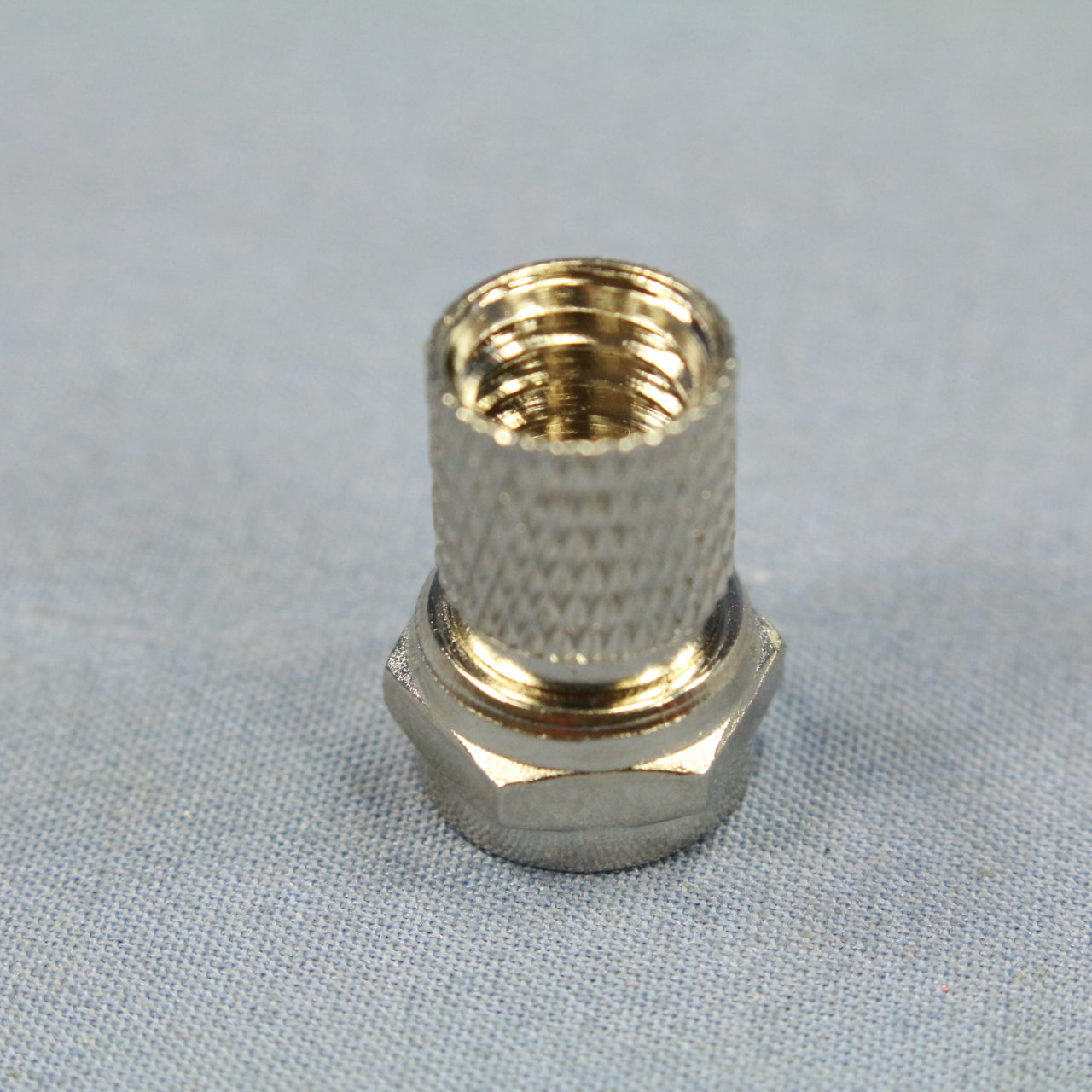 Cooper 2078-T6 Nickel Twist-On Coaxial Cable End Connector Video F-Connector RG6