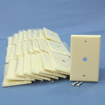Cooper 2128LA Light Almond Phone Cable Wallplate Thermoset 0.375" Hole 25-Pack