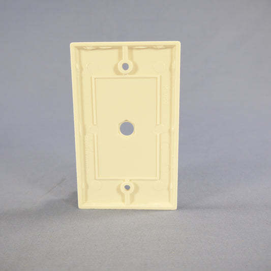 Cooper 2128LA Lt Almond 1-Gang Phone .375" Coax Cable Thermoset Wallplate Cover