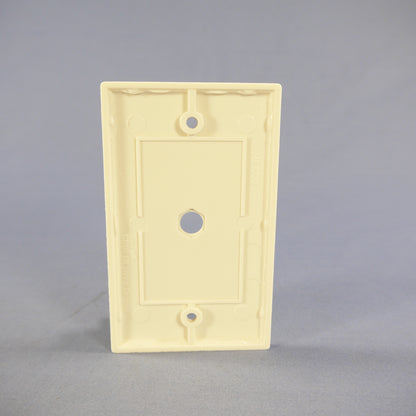 Cooper 2128LA Light Almond 1-Gang .375 Phone Cable Thermoset Wallplate Cover 4pc
