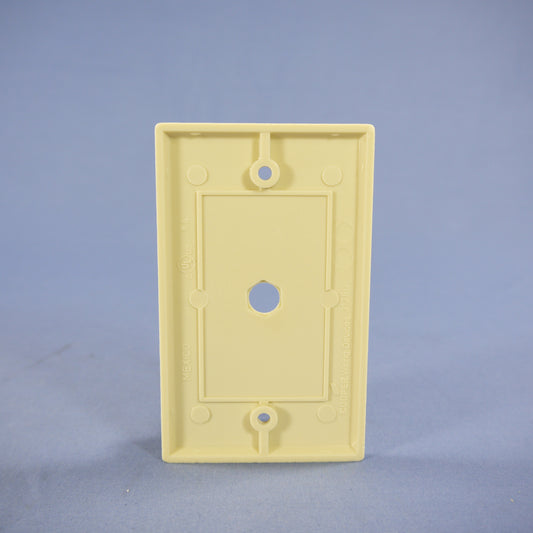 Cooper 2128V Ivory 1-Gang Phone .375" Coax Jack Cable Thermoset Wallplate Cover