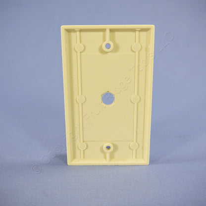 Cooper 2128V Ivory 1-Gang Telephone .375" Plastic Wallplates Cover Box Mount 4pc