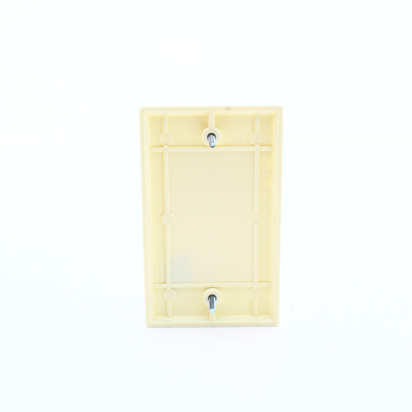 Cooper 2129A Almond 1-Gang Blank Cover Box Mount Thermoset Wallplates 50pcs