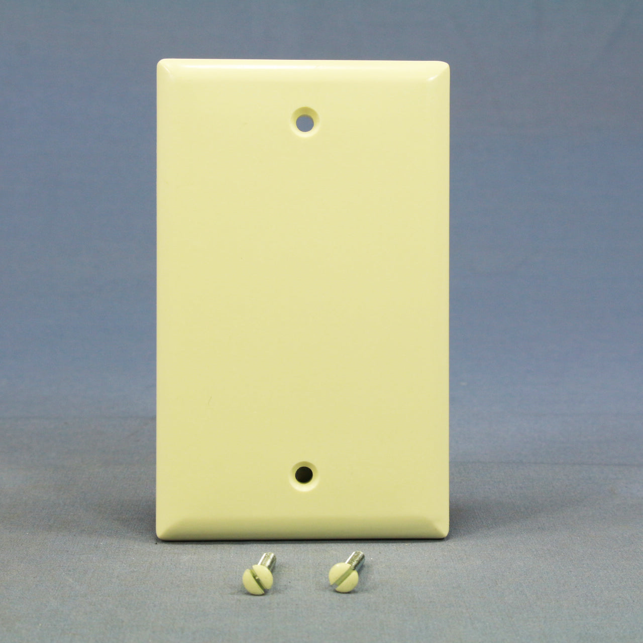 Cooper 2129A Almond 1-Gang Blank Plastic Standard Size Wallplate Cover Box Mount