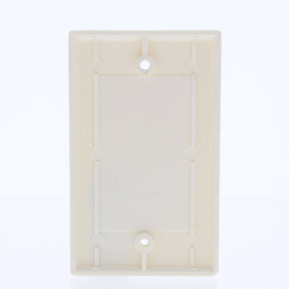 Cooper 2129A Almond 1-Gang Blank Cover Box Mount Thermoset Wallplates 10pcs