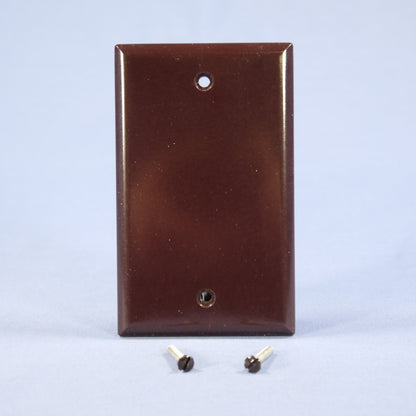 Cooper 2129B Brown 1-Gang Standard Blank Cover Box Mounted Thermoset Wallplate