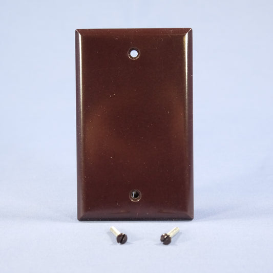 Cooper 2129B Brown 1-Gang Standard Blank Cover Box Mounted Thermoset Wallplate