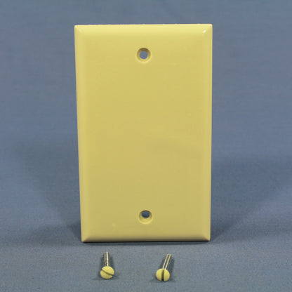Cooper 2129V Ivory 1-Gang Standard Blank Cover Box Mounted Thermoset Wallplate