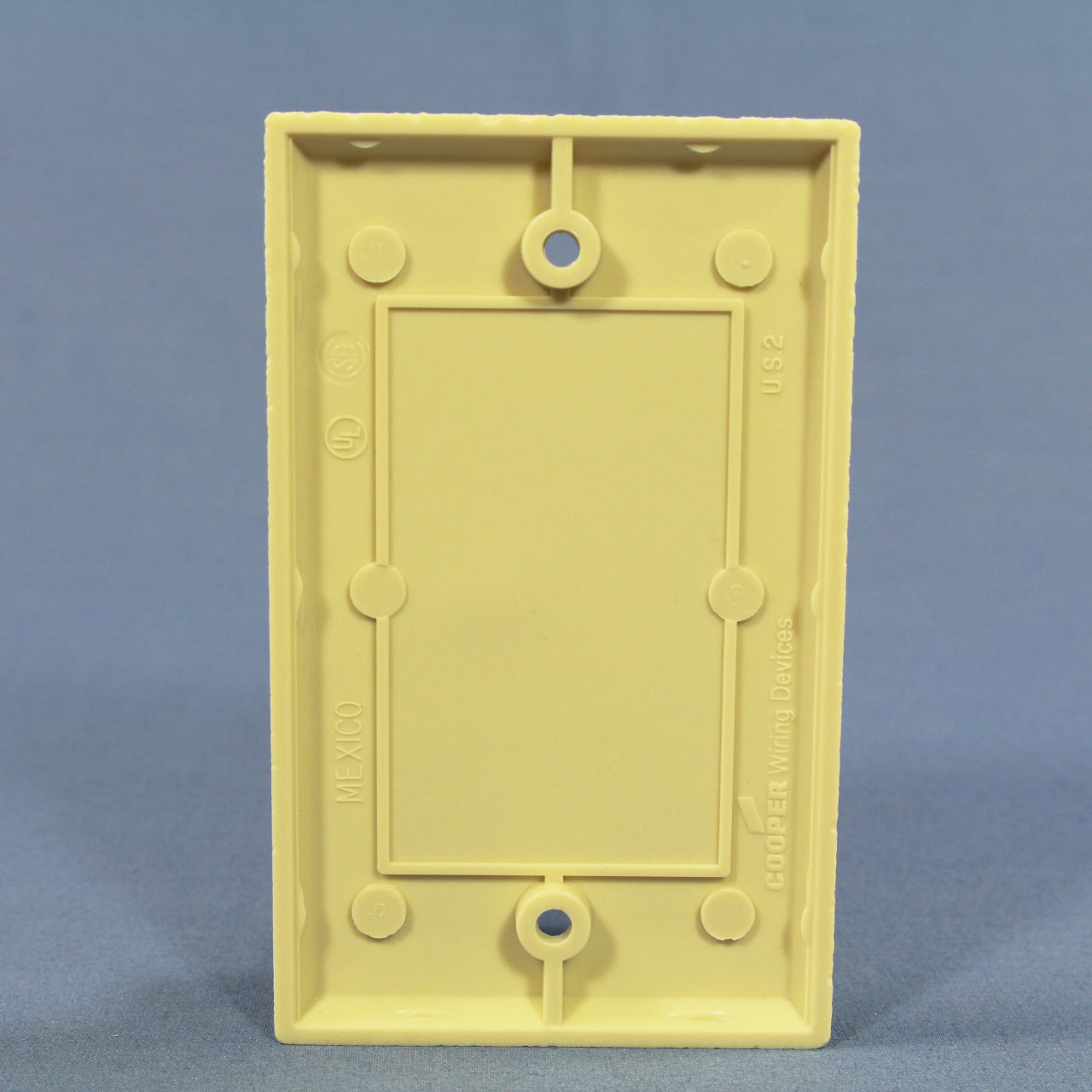 Cooper 2129V Ivory 1-Gang Standard Blank Cover Box Mounted Thermoset Wallplate