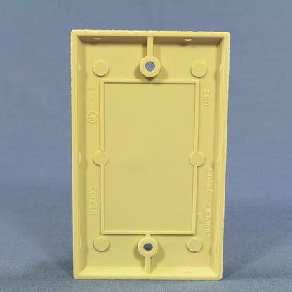 Cooper 2129V Ivory 1-Gang Standard Blank Cover Box Mounted Thermoset Wallplate