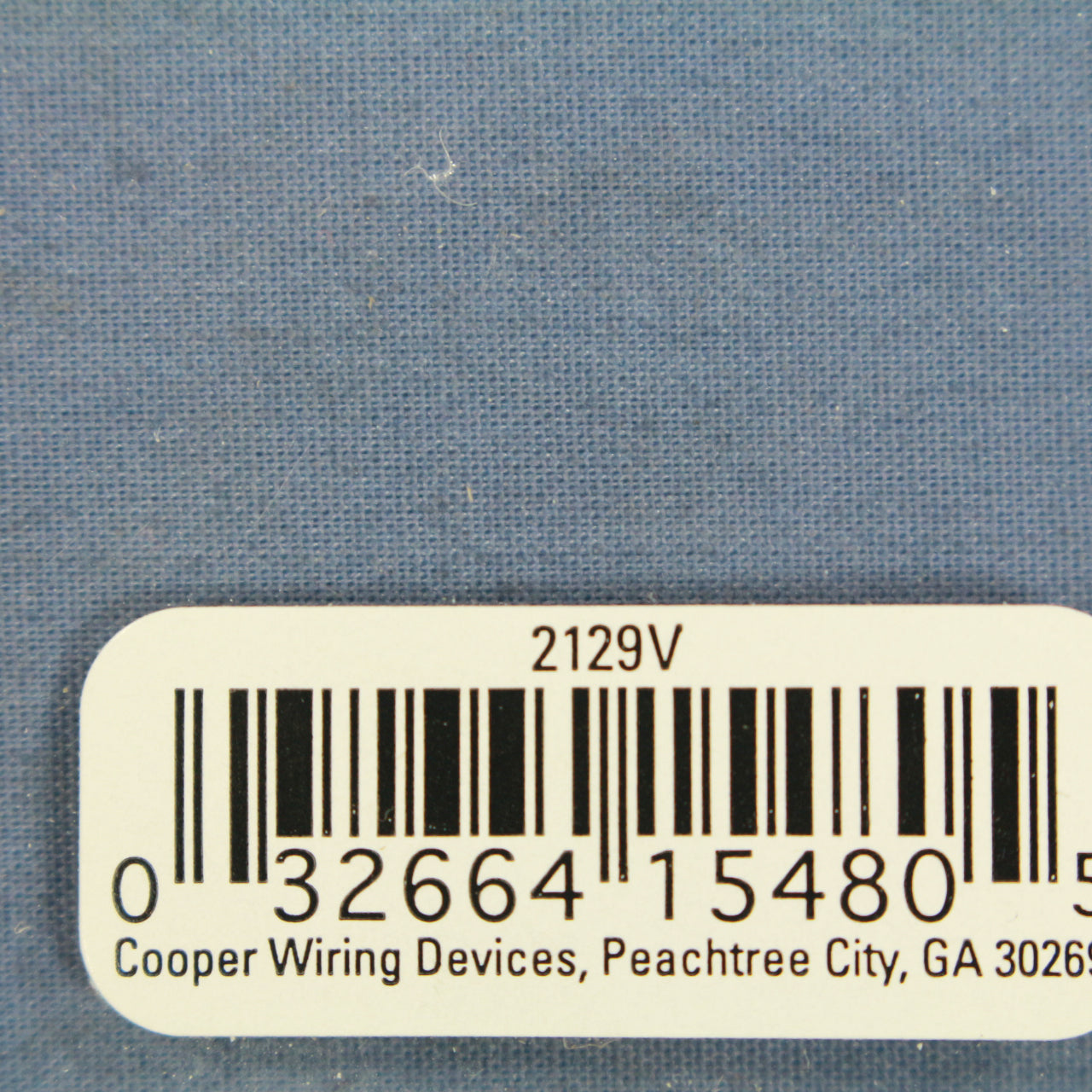Cooper 2129V Ivory Blank Cover 1-Gang Plastic Wallplate Cover Box Mount 4-Pack