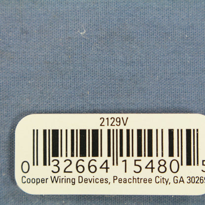 Cooper 2129V Ivory Blank Cover 1-Gang Plastic Wallplate Cover Box Mount 4-Pack