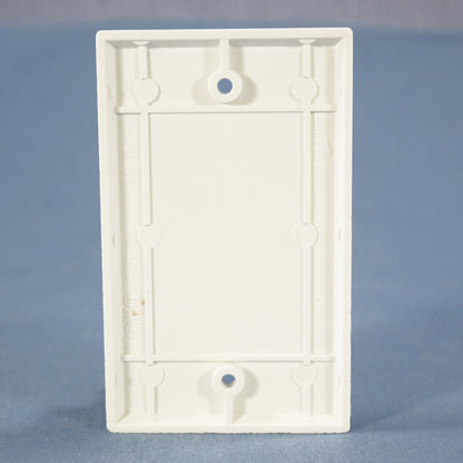 Cooper 2129W White 1-Gang Standard Blank Cover Box Mounted Thermoset Wallplate