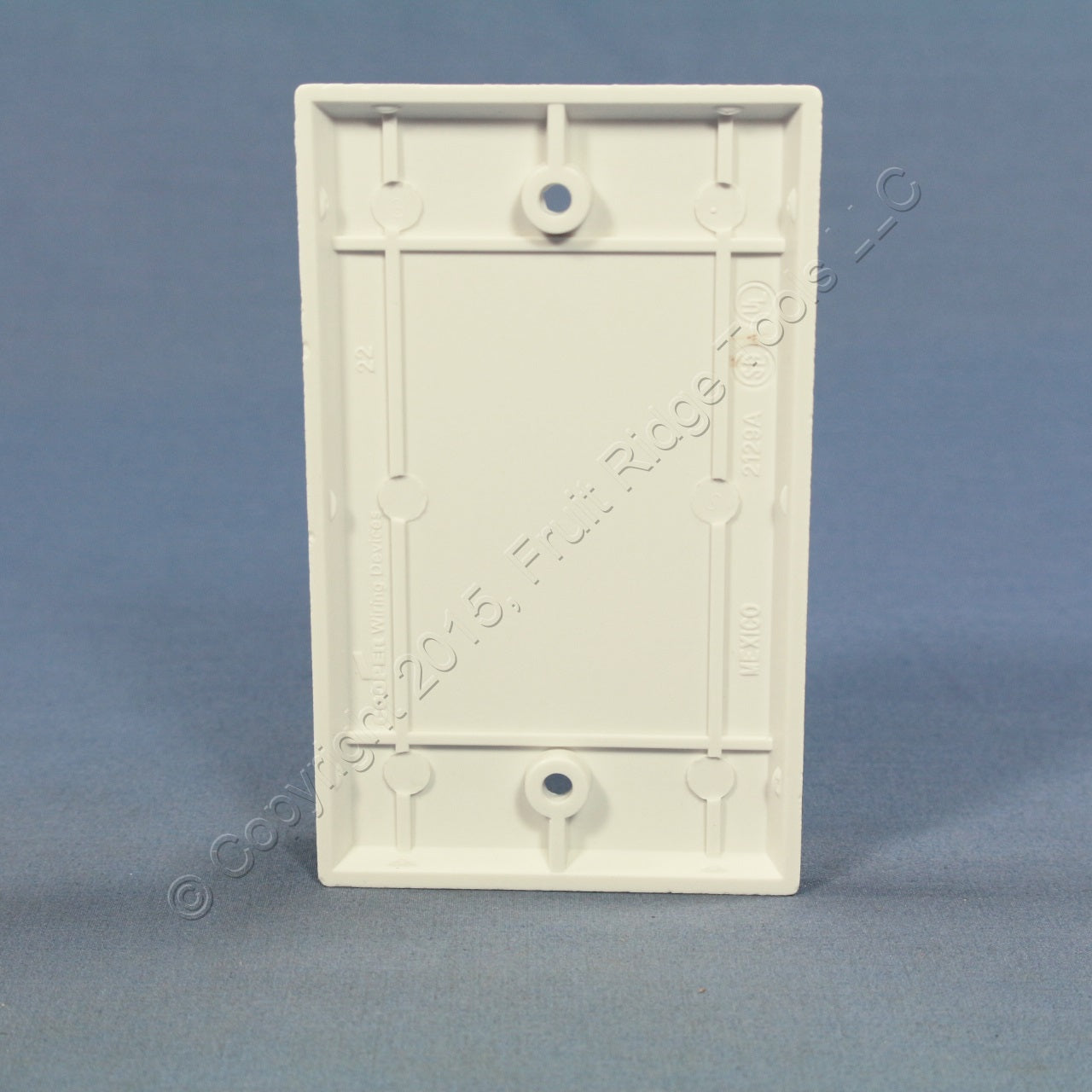 Cooper 2129W White 1-Gang Blank Cover Plastic Wallplate Cover Box Mount 4-pack