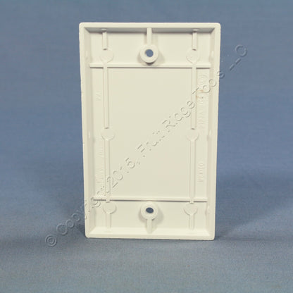 Cooper 2129W White 1-Gang Blank Cover Plastic Wallplate Cover Box Mount 4-pack