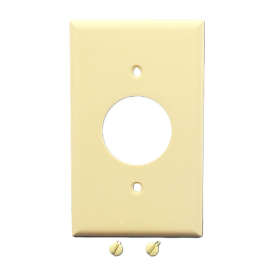 Cooper 2131LA Light Almond 1-Gang 1.406 Receptacle Single Outlet Thermoset Cover