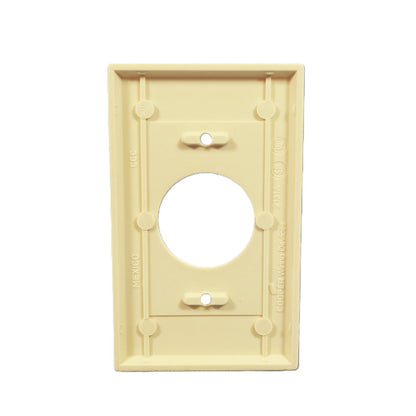 Cooper 2131LA Light Almond 1-Gang 1.406 Receptacle Single Outlet Thermoset Cover