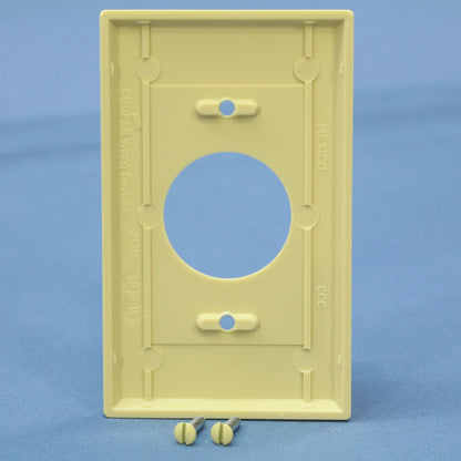 Cooper 2131V Ivory 1-Gang 1.406" Receptacle Single Outlet Thermoset Covers 25pcs
