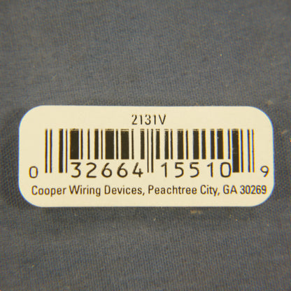 Cooper 2131V Ivory 1-Gang 1.406 Receptacle Single Outlet Thermoset Covers 4-Pack